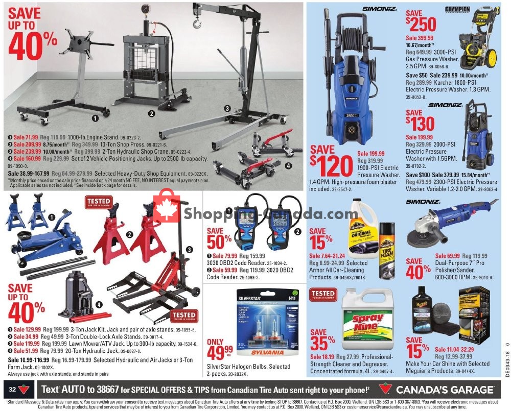 Canadian Tire flyer from Friday October 19, 2018 to Thursday October 25, 2018 - page 34