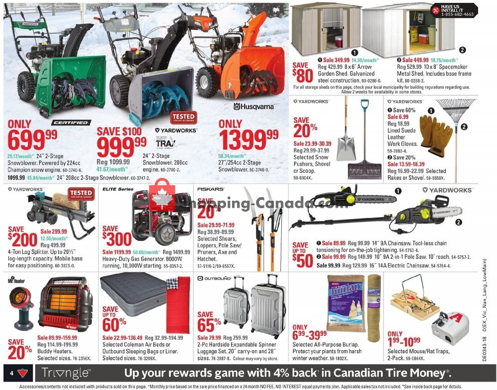 Canadian Tire flyer from Friday October 19, 2018 to Thursday October 25, 2018 - page 6