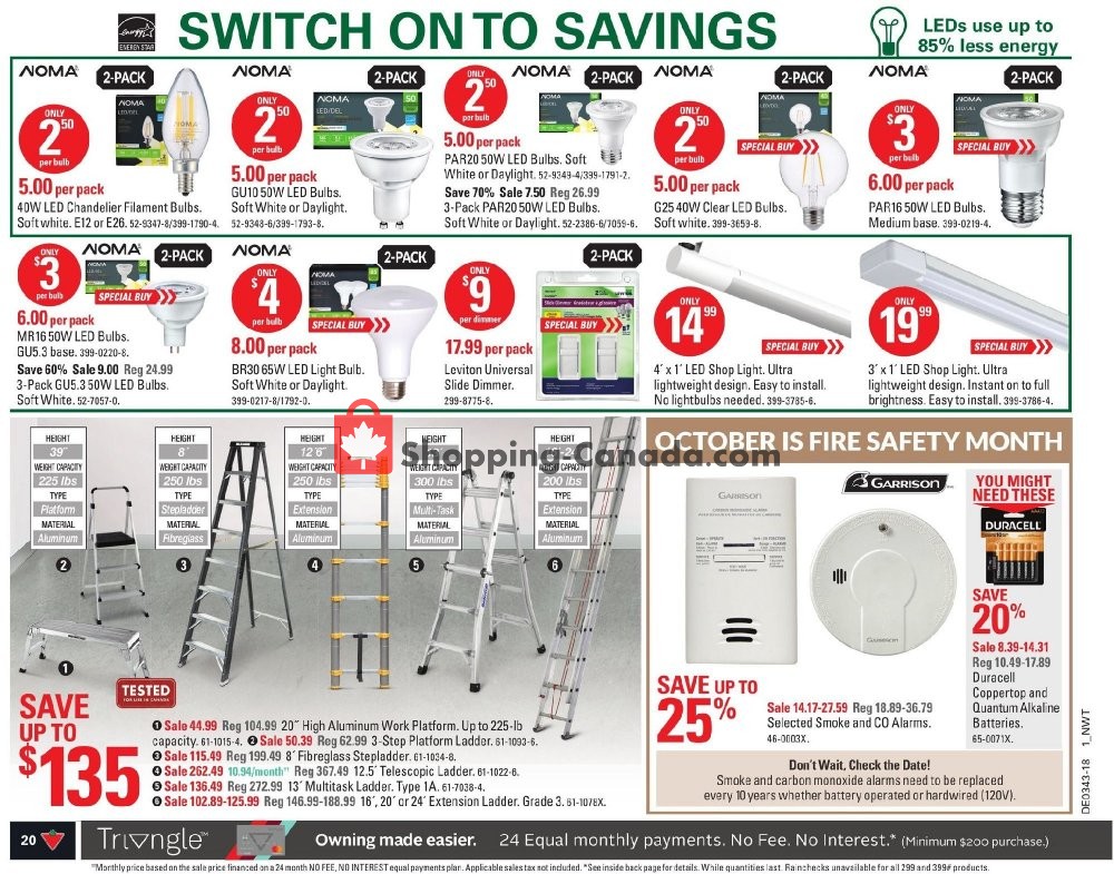 Canadian Tire flyer from Friday October 19, 2018 to Thursday October 25, 2018 - page 22