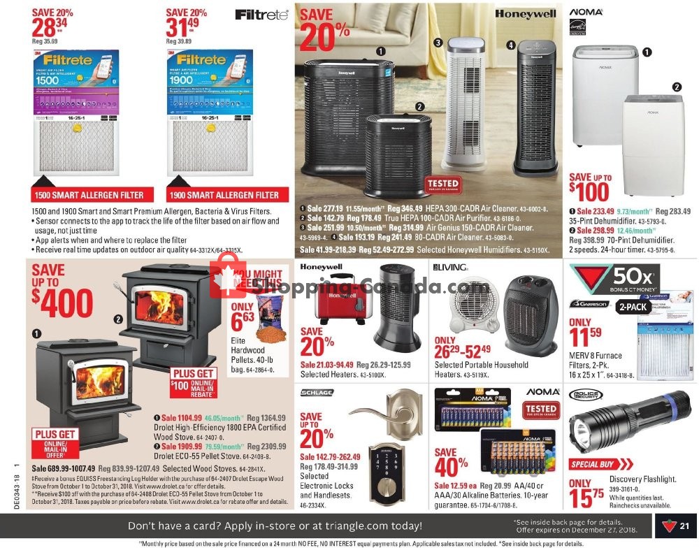 Canadian Tire flyer from Friday October 19, 2018 to Thursday October 25, 2018 - page 23