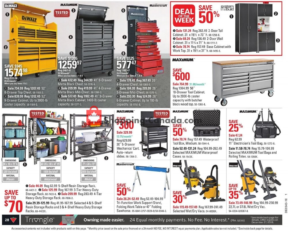 Canadian Tire flyer from Friday October 19, 2018 to Thursday October 25, 2018 - page 30