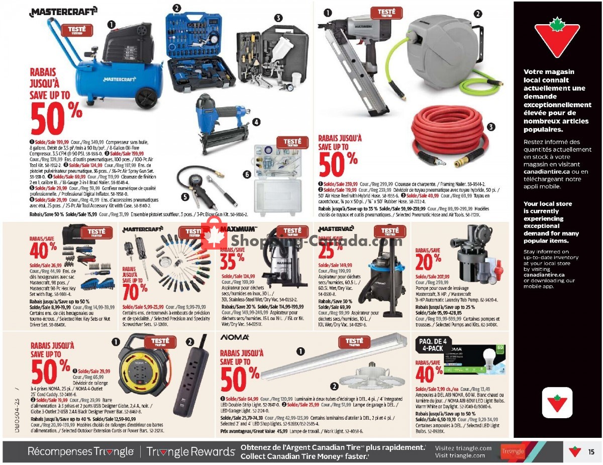 Canadian Tire flyer from Thursday January 19, 2023 to Wednesday January 25, 2023 - page 14