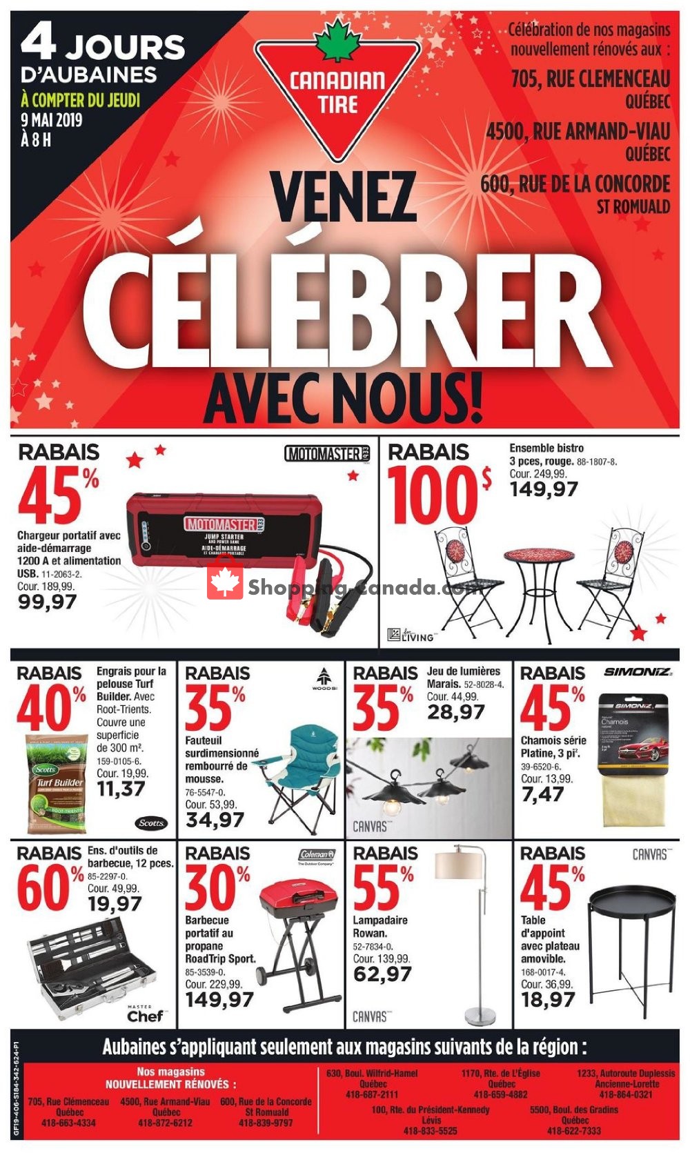 Canadian Tire flyer from Thursday May 9, 2019 to Sunday May 12, 2019 - page 1