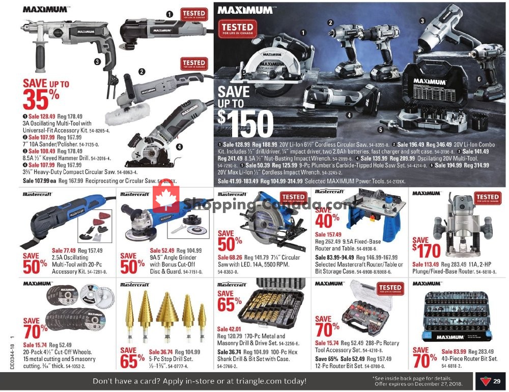 Canadian Tire flyer from Friday October 26, 2018 to Thursday November 1, 2018 - page 31