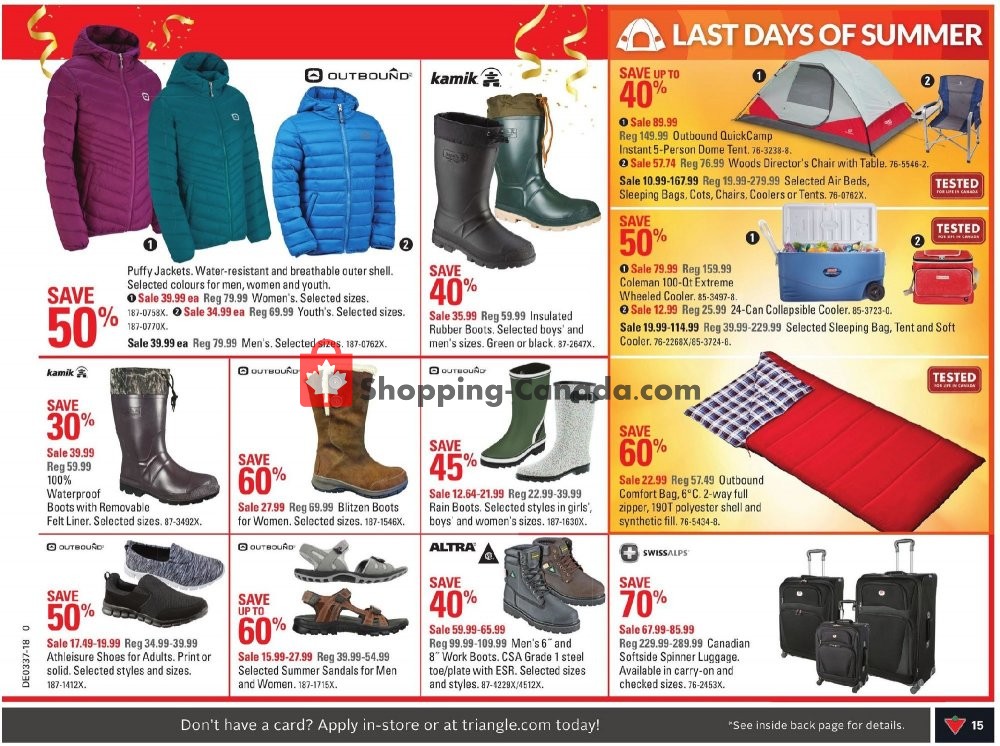 Canadian Tire flyer from Friday September 7, 2018 to Thursday September 13, 2018 - page 15