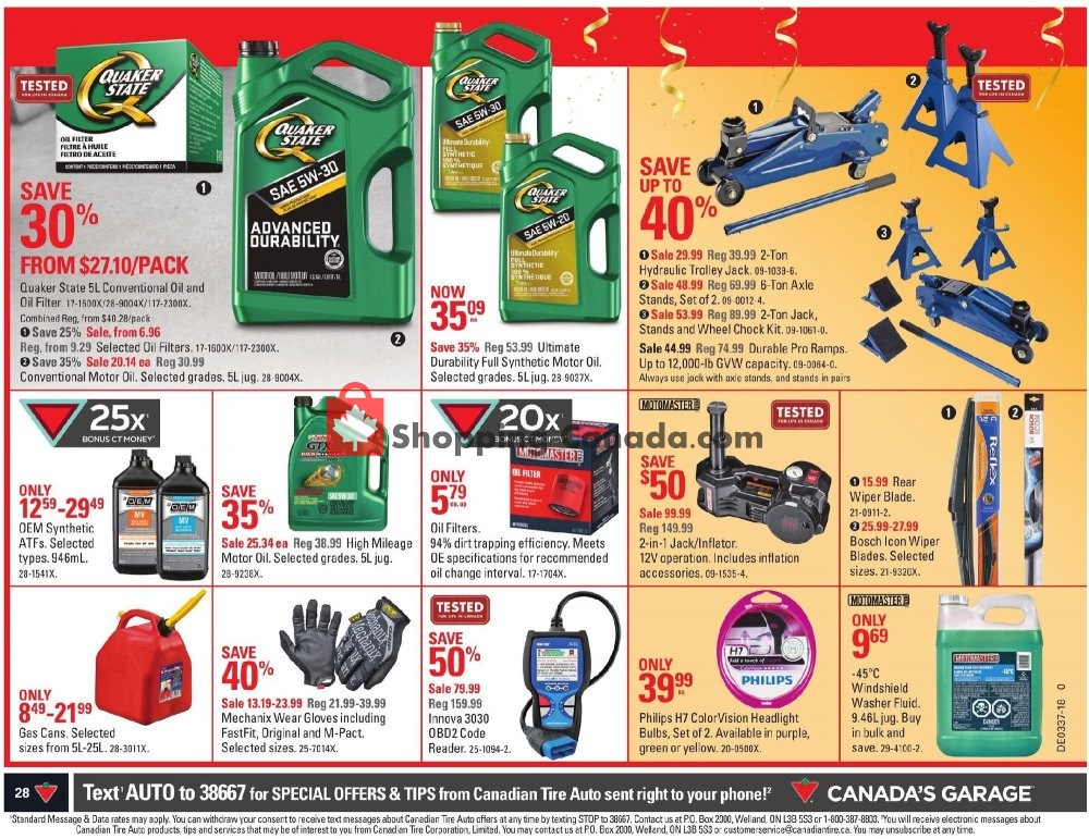 Canadian Tire flyer from Friday September 7, 2018 to Thursday September 13, 2018 - page 28
