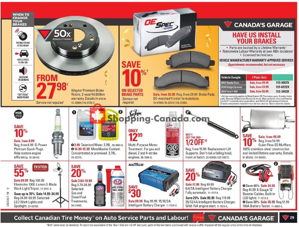 Canadian Tire flyer from Friday September 7, 2018 to Thursday September 13, 2018 - page 29
