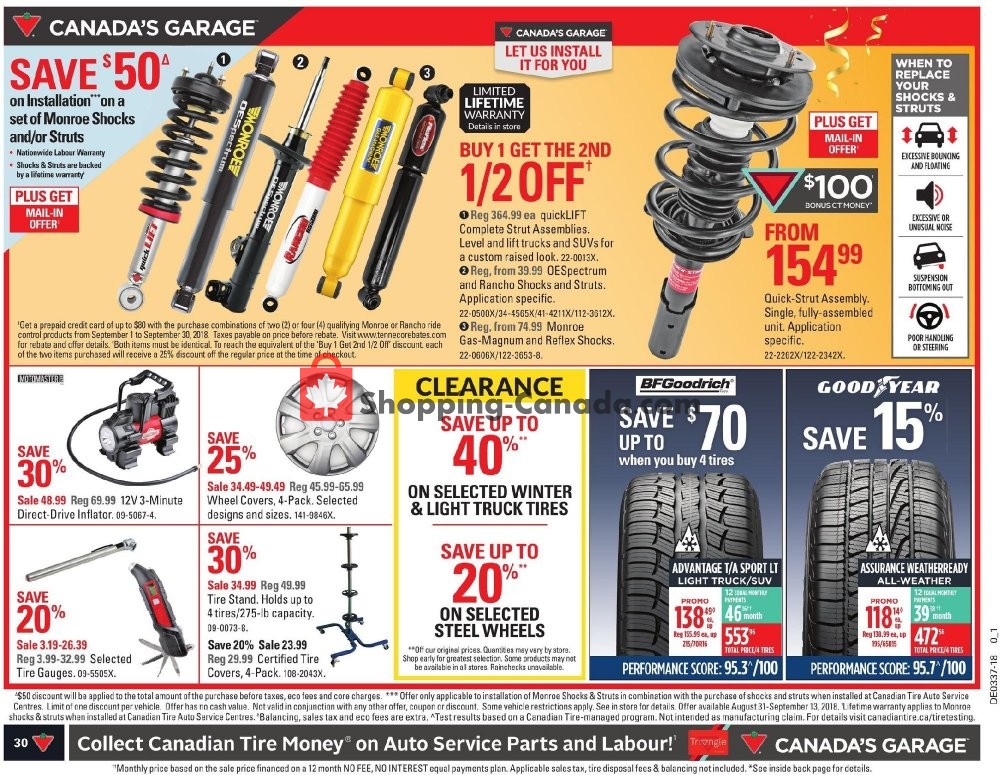 Canadian Tire flyer from Friday September 7, 2018 to Thursday September 13, 2018 - page 30