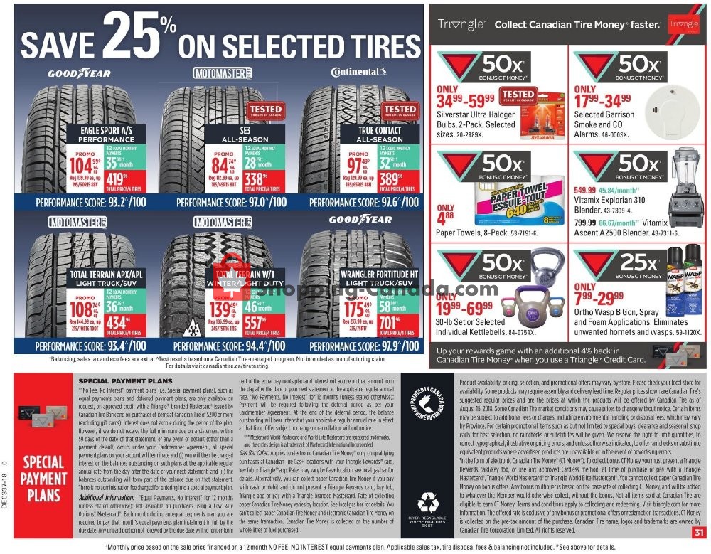 Canadian Tire flyer from Friday September 7, 2018 to Thursday September 13, 2018 - page 31