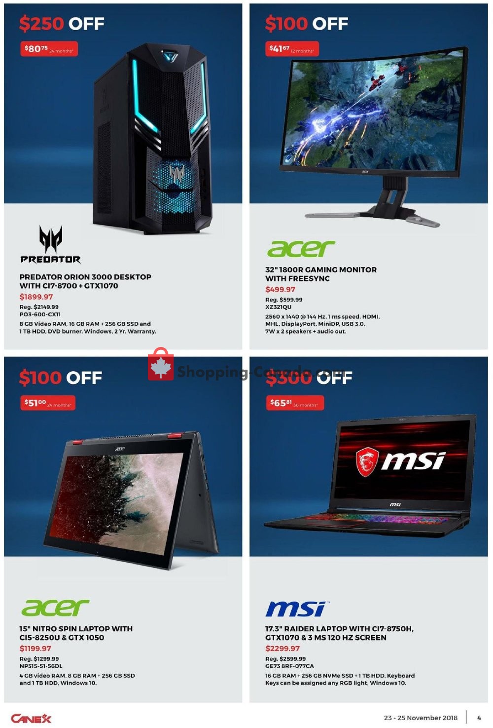 Canex flyer from Friday November 23, 2018 to Sunday November 25, 2018 - page 4