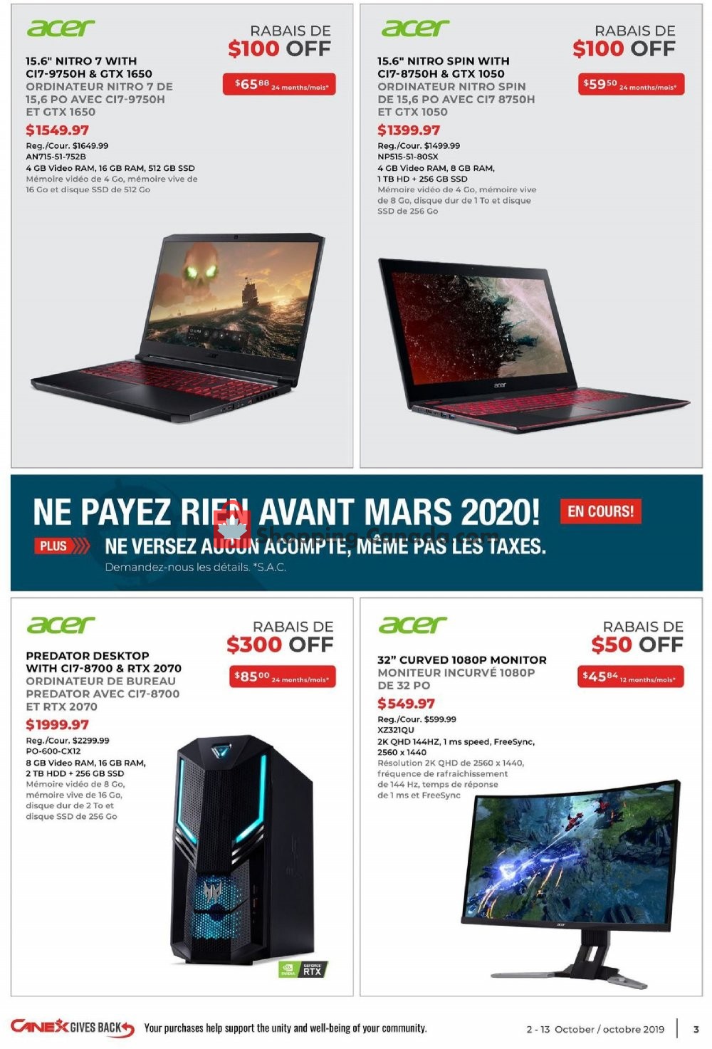 Canex flyer from Wednesday October 2, 2019 to Sunday October 13, 2019 - page 3