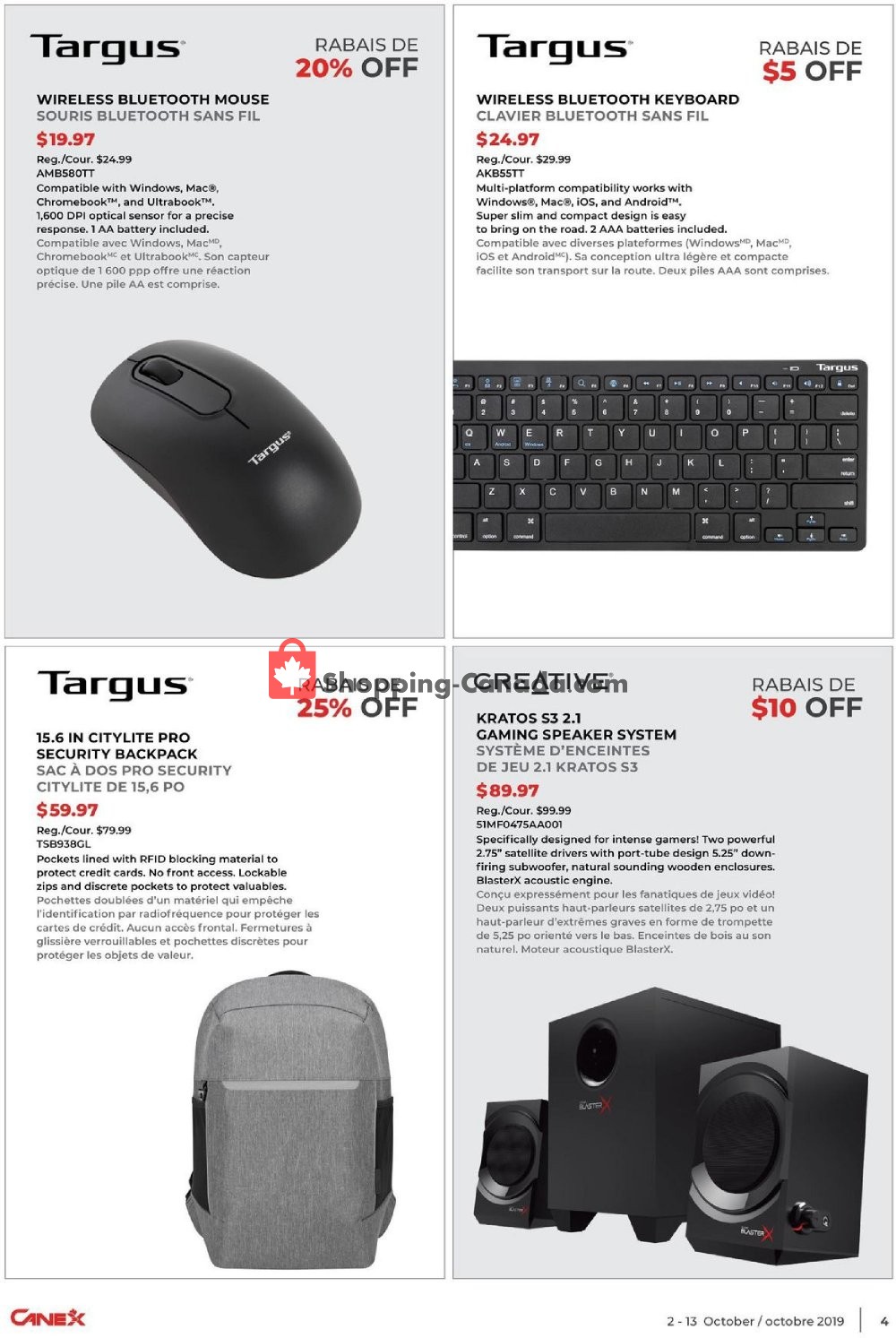 Canex flyer from Wednesday October 2, 2019 to Sunday October 13, 2019 - page 4