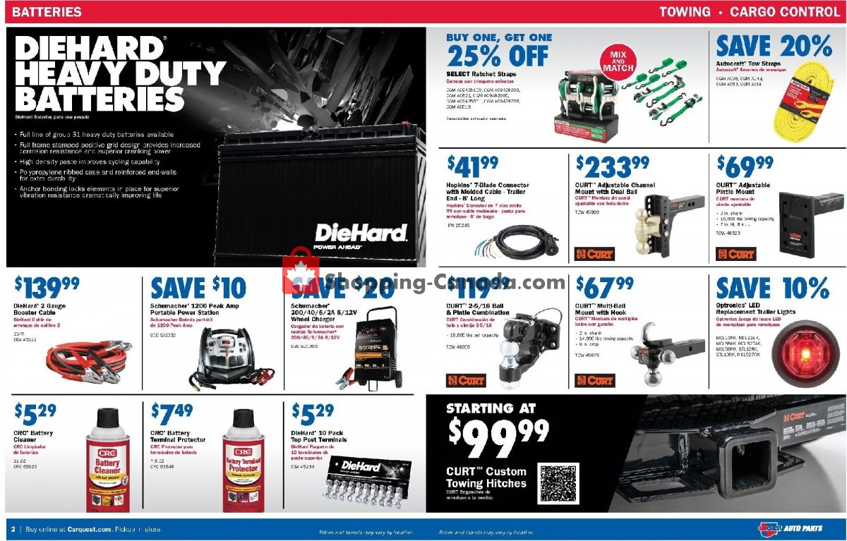 Carquest professionals Canada, flyer (Fleet And Farm Spring Savings) February 17 March 30