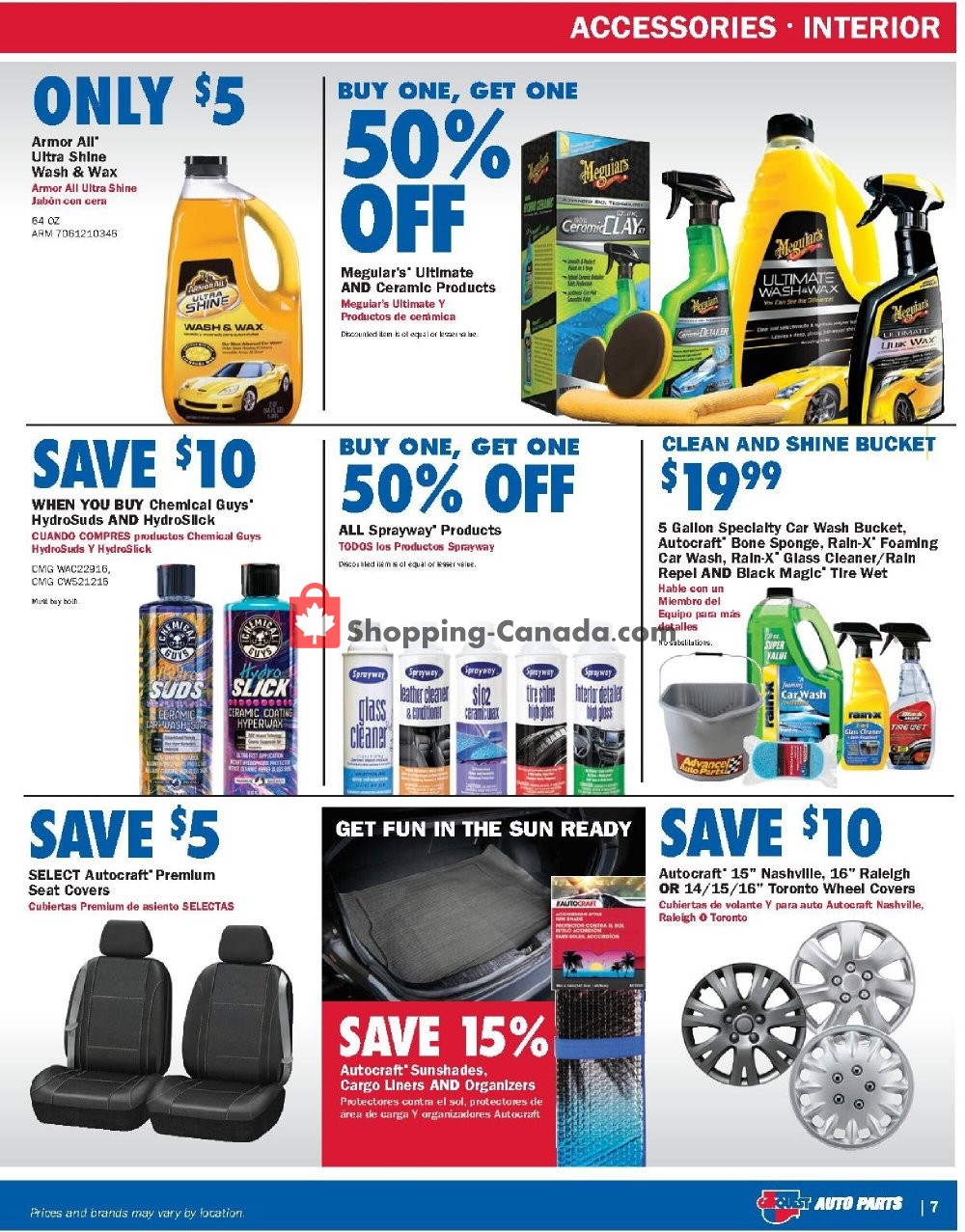 Carquest professionals Canada, flyer (Special Offer) July 2 August