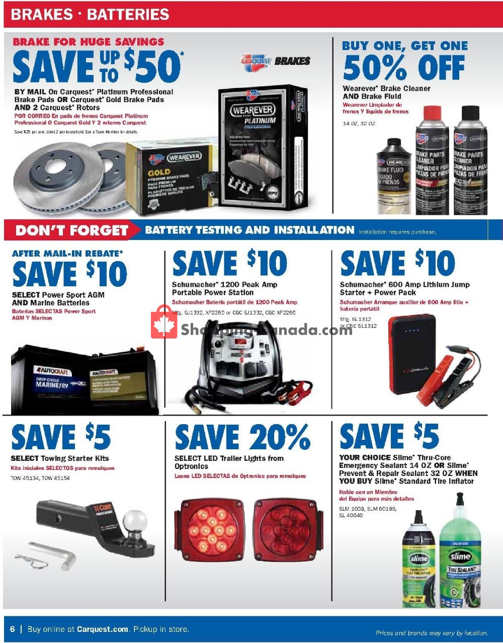 Carquest professionals flyer from Thursday May 28, 2020 to Wednesday July 1, 2020 - page 6