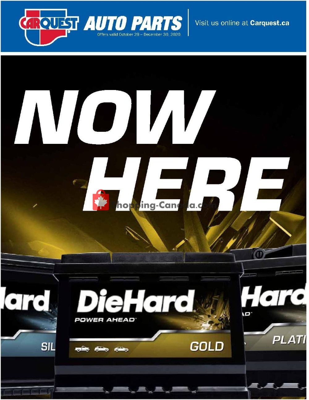 Carquest professionals Canada, flyer (Special Offer) October 29