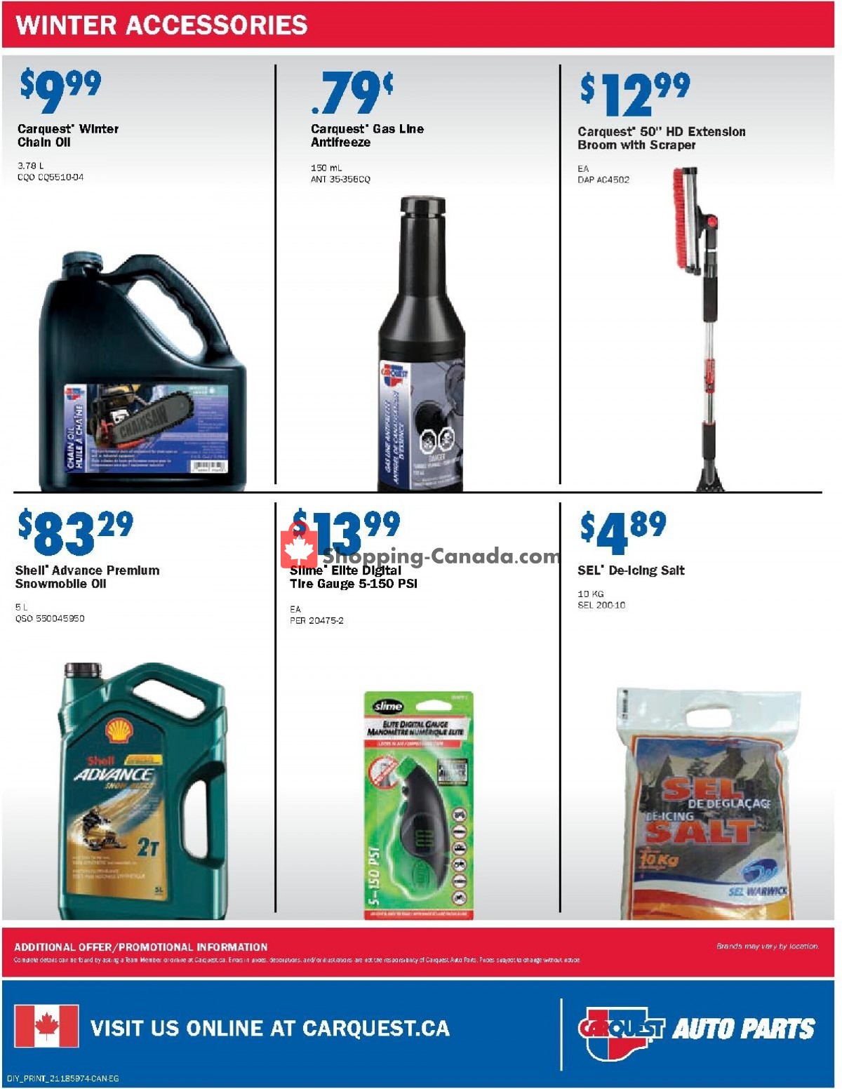 Carquest professionals flyer from Thursday September 30, 2021 to Wednesday December 29, 2021 - page 3