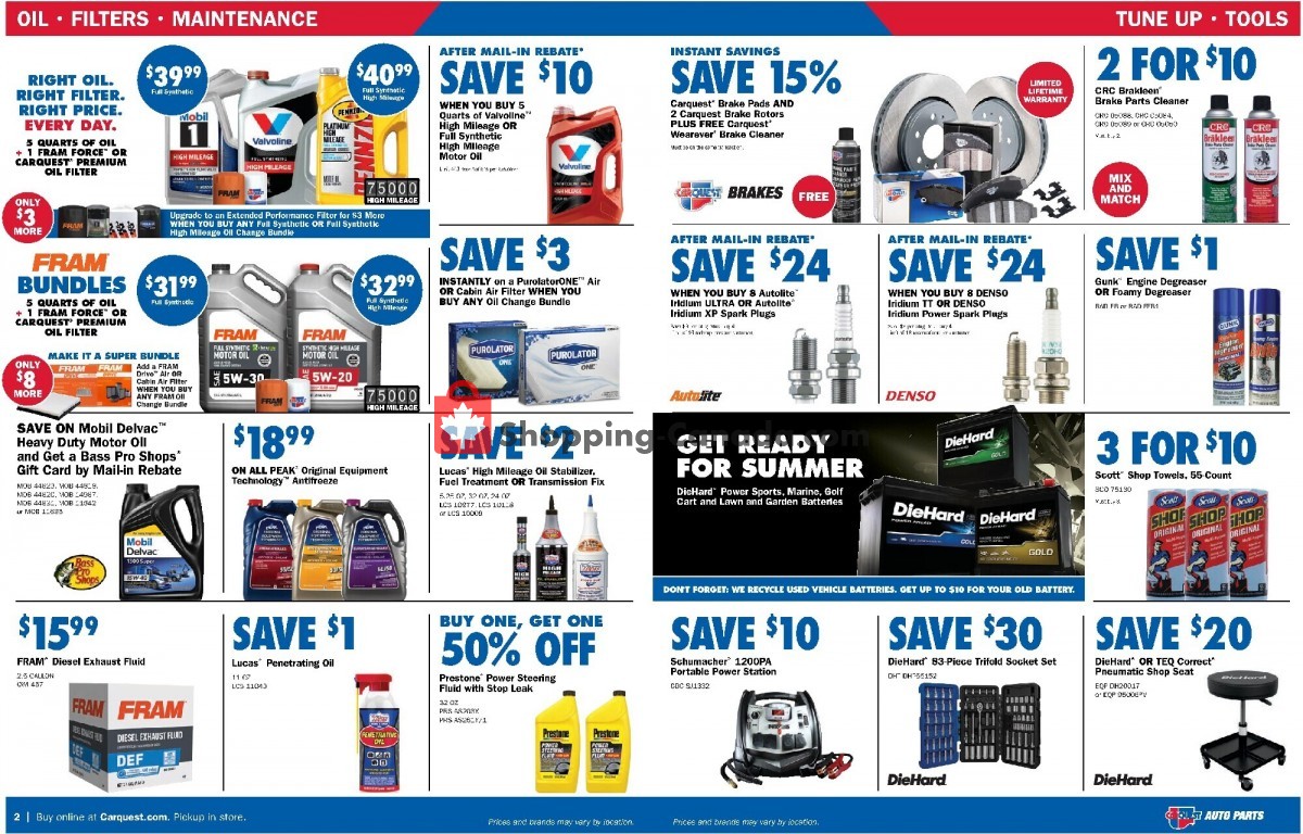 Carquest professionals flyer from Thursday March 30, 2023 to Wednesday May 24, 2023 - page 2
