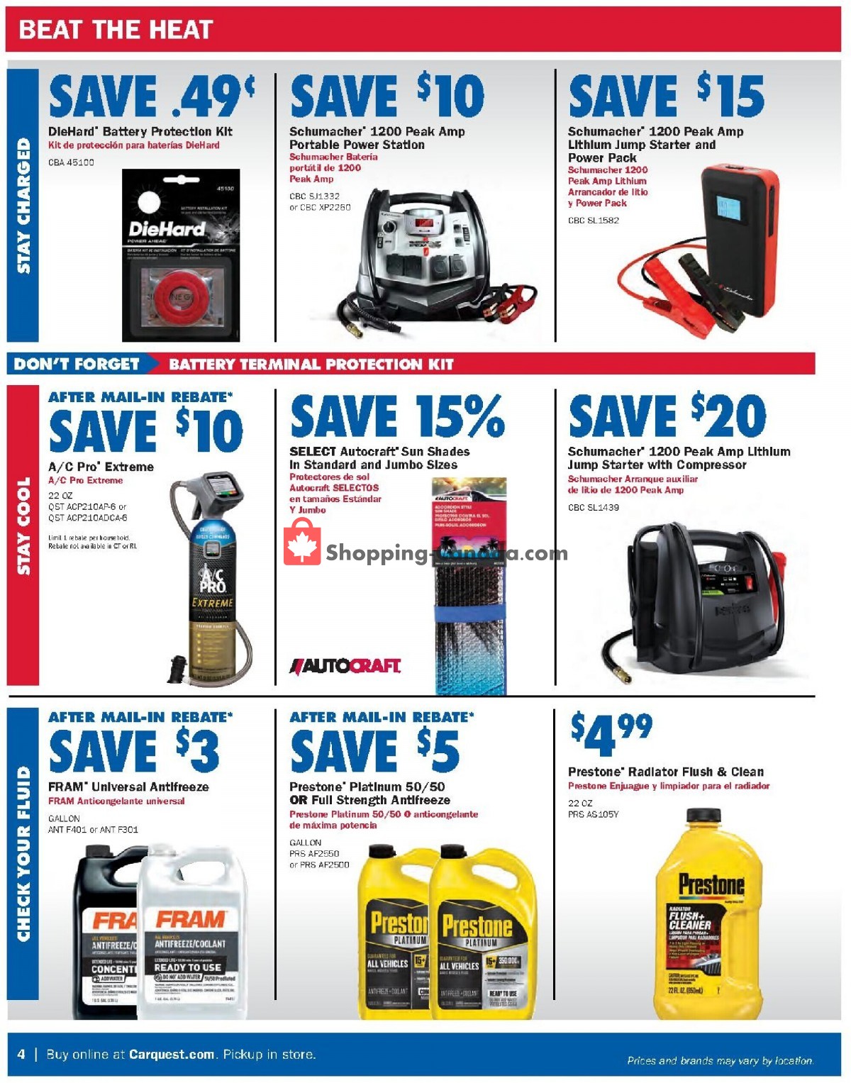 Carquest professionals flyer from Thursday June 23, 2022 to Wednesday August 24, 2022 - page 4