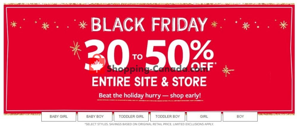 Carter's Oshkosh flyer from Wednesday November 20, 2019 to Tuesday November 26, 2019 - page 1