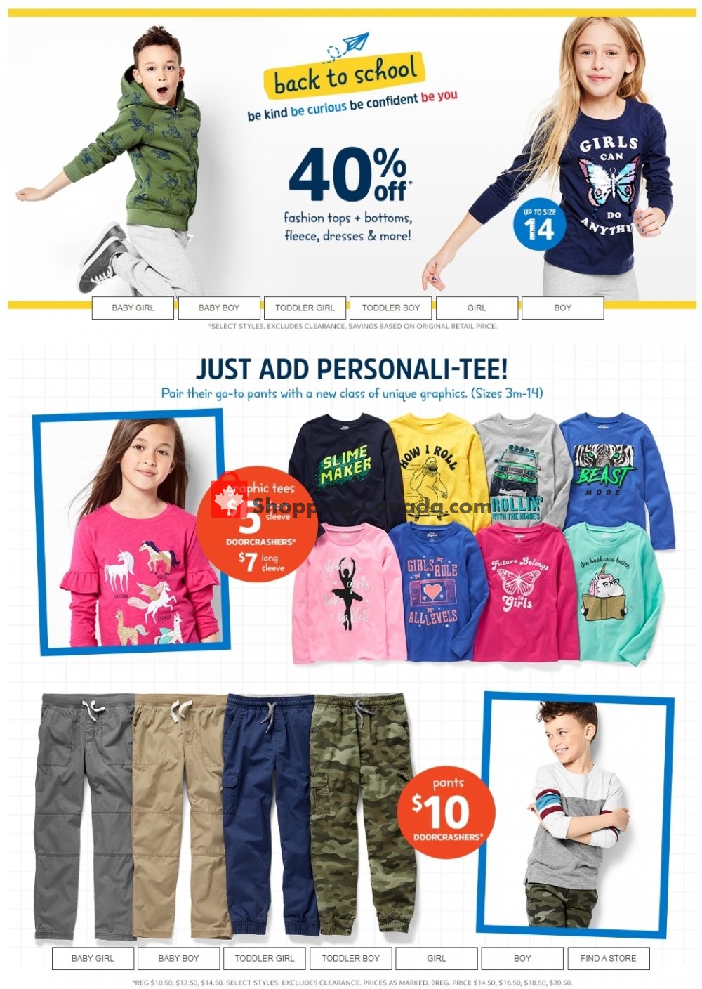 Carter's Oshkosh flyer from Thursday September 5, 2019 to Wednesday September 11, 2019 - page 1