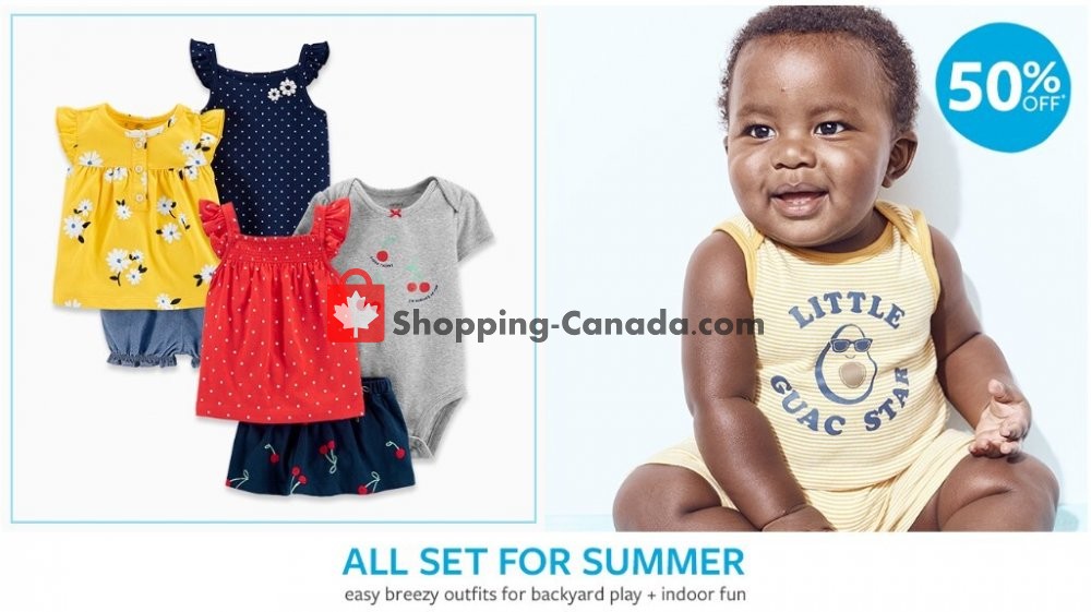 Carter's Oshkosh Canada, flyer (Special Offer) July 22 July 28