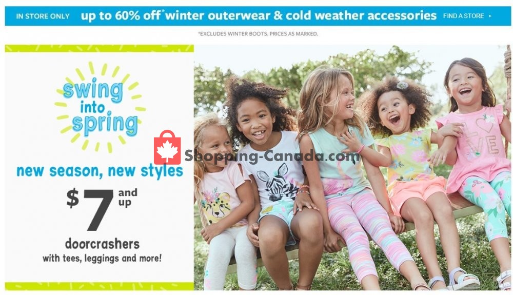Carter's Oshkosh flyer from Thursday March 5, 2020 to Wednesday March 11, 2020 - page 1