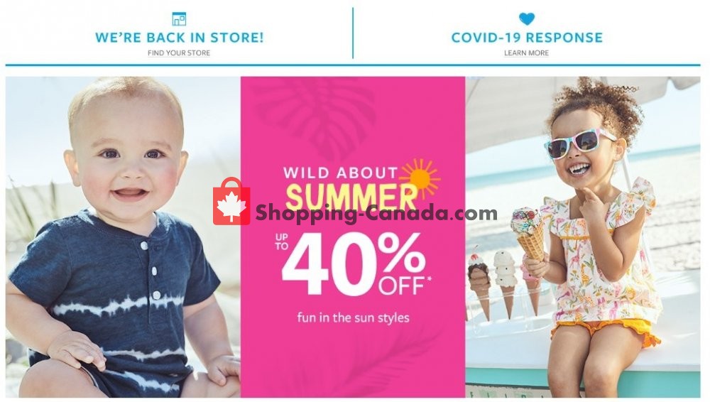 Carter's Oshkosh flyer from Thursday May 28, 2020 to Wednesday June 3, 2020 - page 1