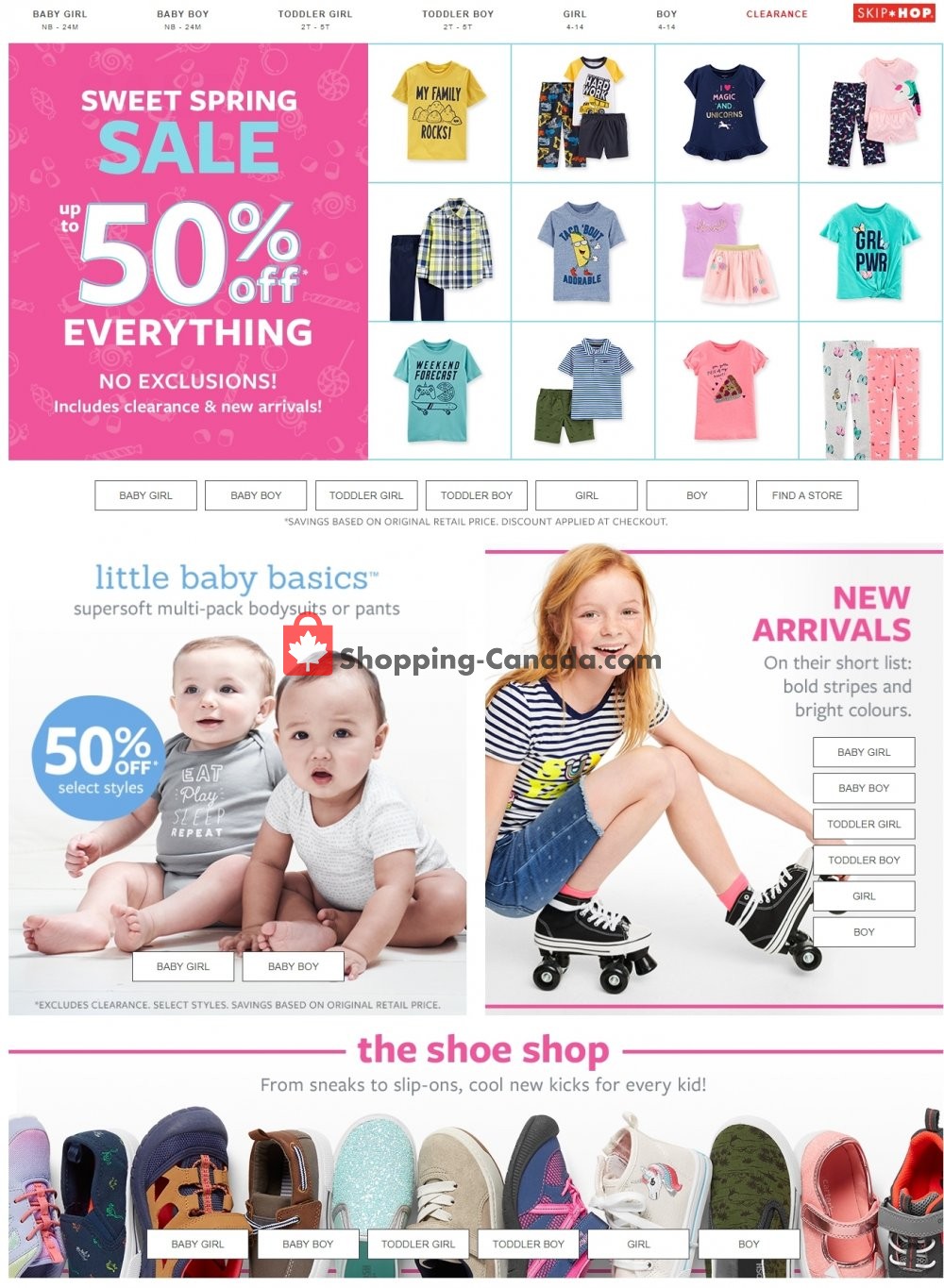 carters canada baby girl