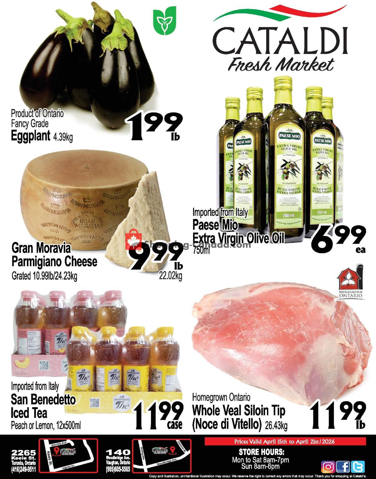 Cataldi Fresh Market flyer from Tuesday April 21, 2026 to Monday April 27, 2026 - page 1