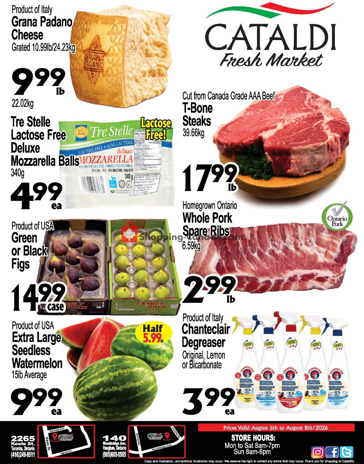 Cataldi Fresh Market flyer from Wednesday August 5, 2026 to Tuesday August 18, 2026 - page 1
