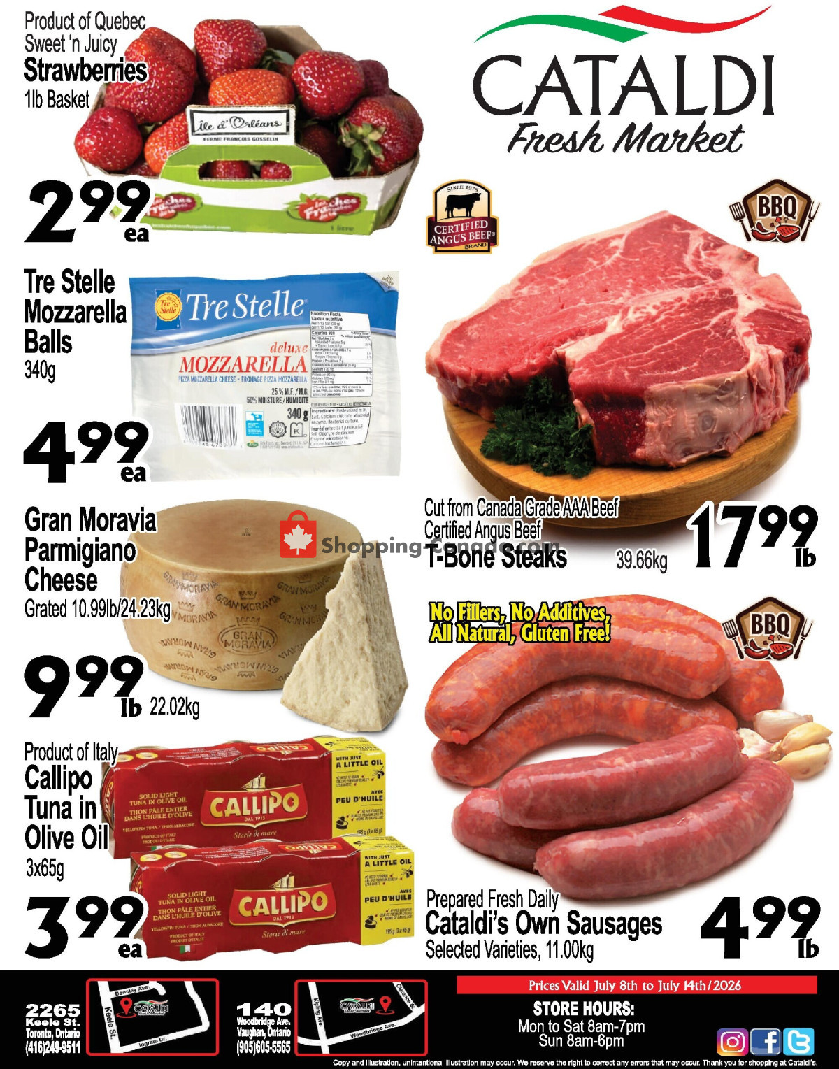 Cataldi Fresh Market flyer from Friday July 10, 2026 to Thursday July 16, 2026 - page 1