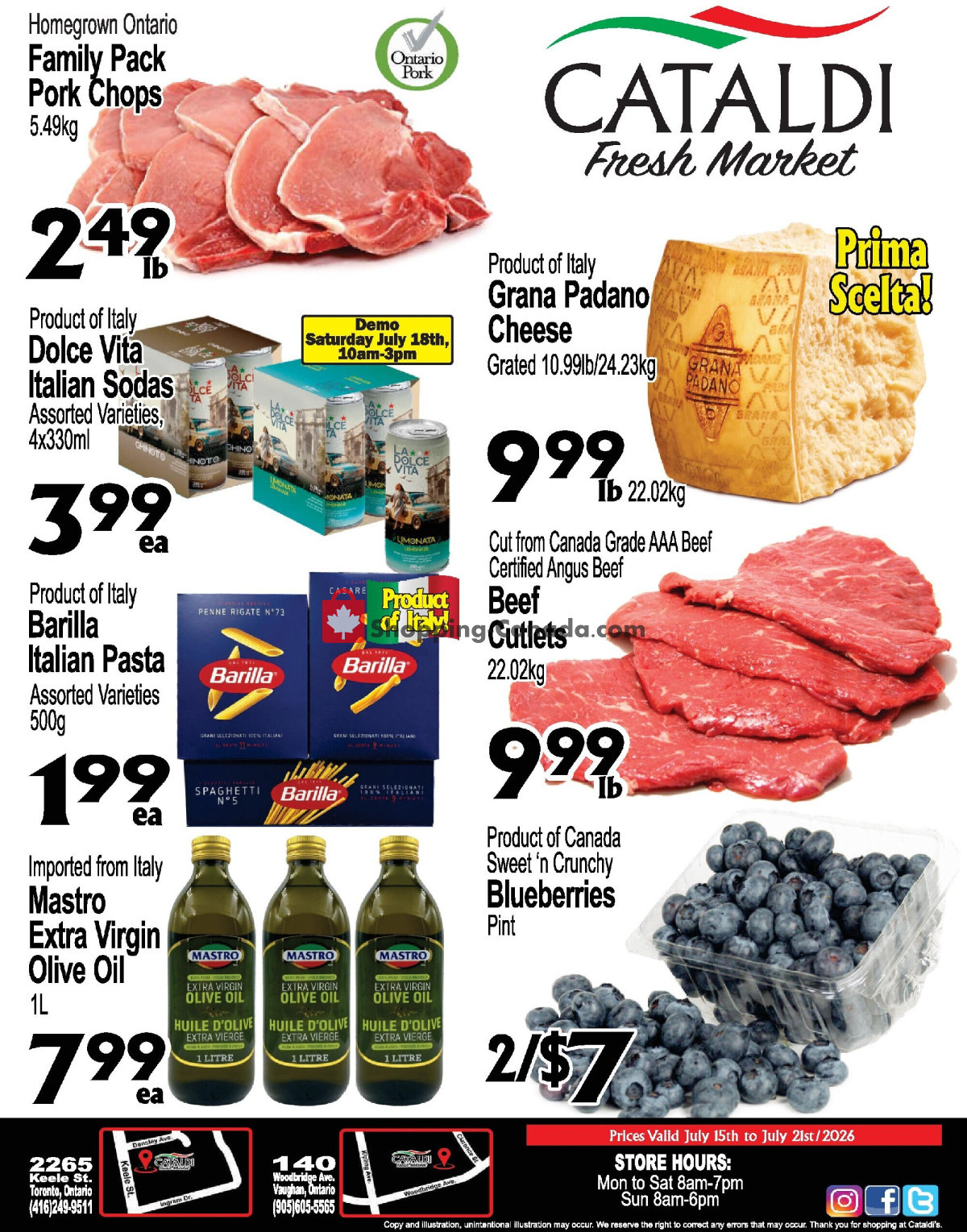 Cataldi Fresh Market flyer from Wednesday July 15, 2026 to Thursday July 23, 2026 - page 1