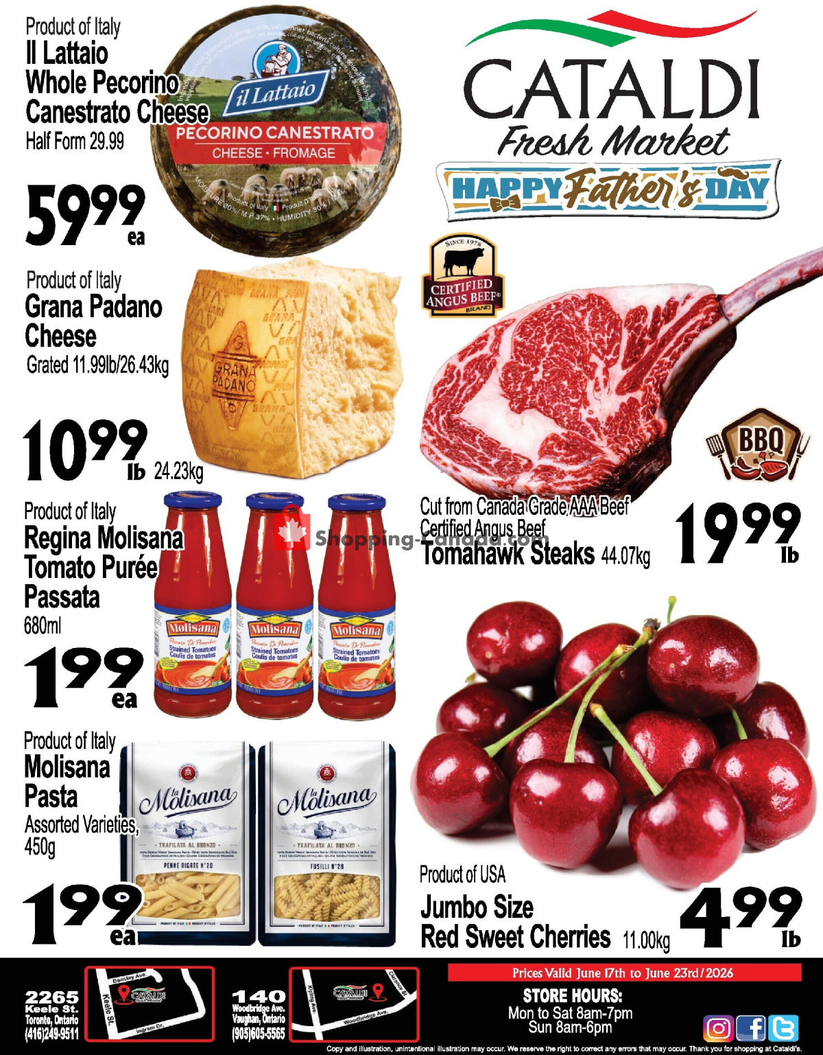 Cataldi Fresh Market flyer from Wednesday June 17, 2026 to Tuesday June 23, 2026 - page 1
