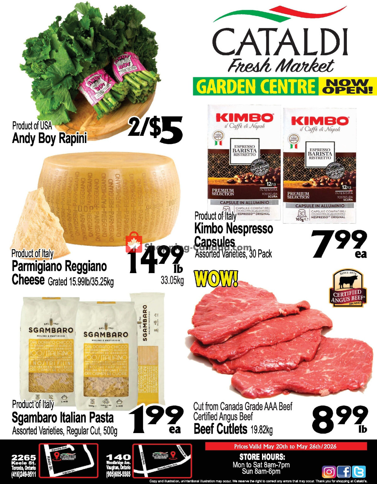 Cataldi Fresh Market flyer from Wednesday May 20, 2026 to Tuesday May 26, 2026 - page 1