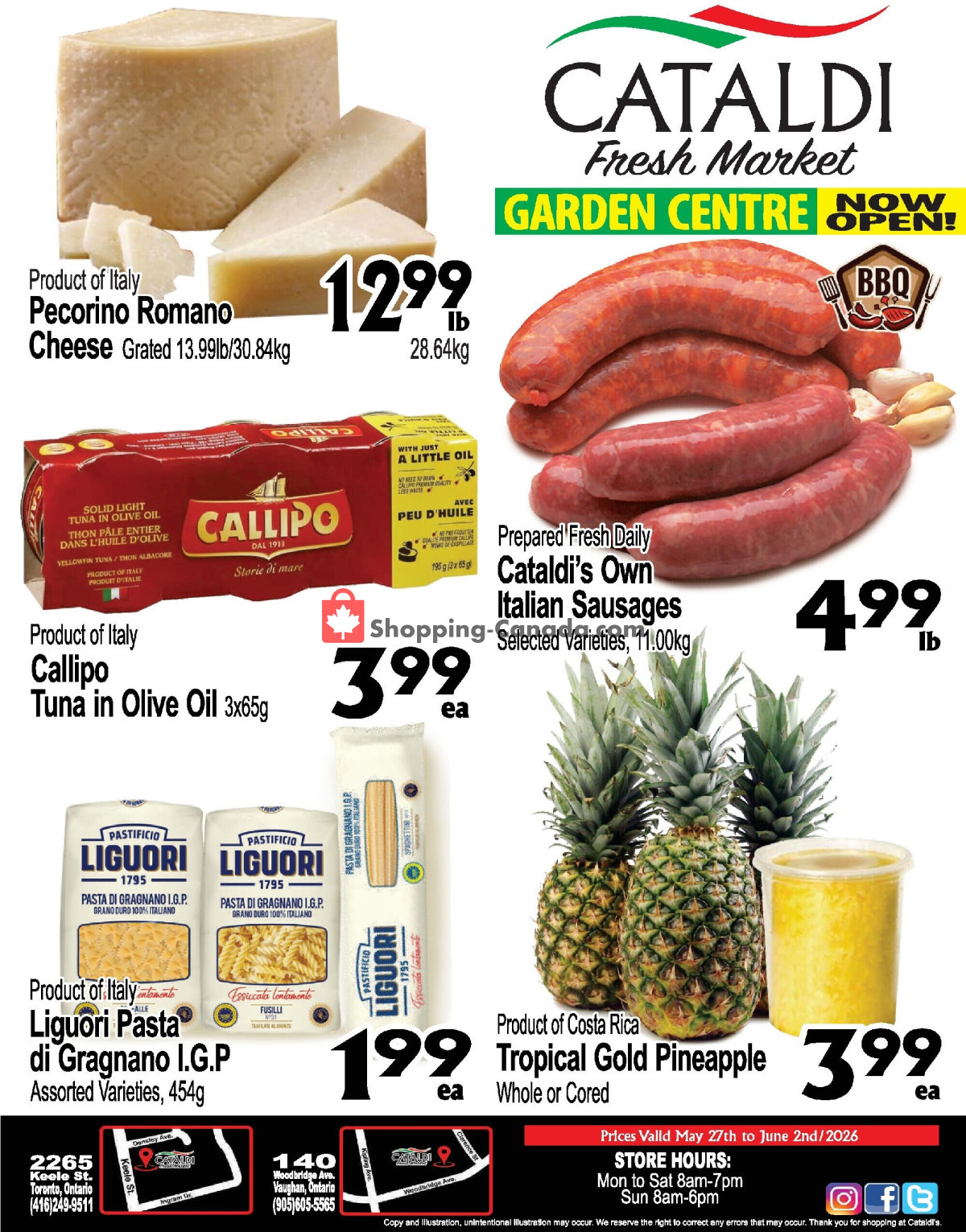 Cataldi Fresh Market flyer from Wednesday May 27, 2026 to Tuesday June 2, 2026 - page 1