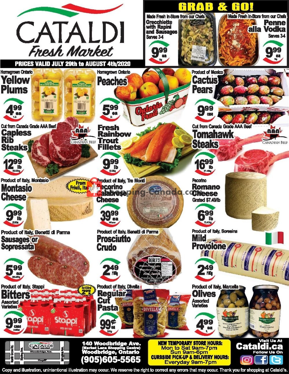 Cataldi Fresh Market Canada, flyer (Grab And Go) July 29 August 4