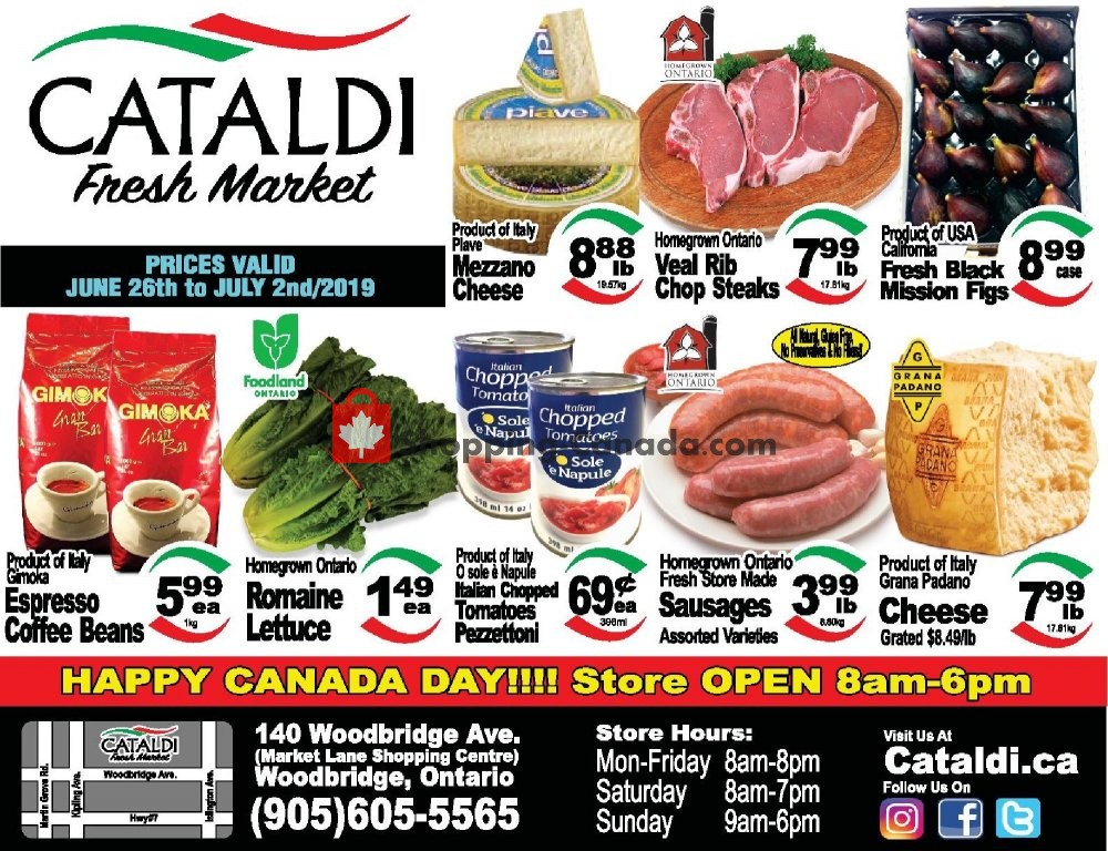 Cataldi Fresh Market flyer from Wednesday June 26, 2019 to Tuesday July 2, 2019 - page 1