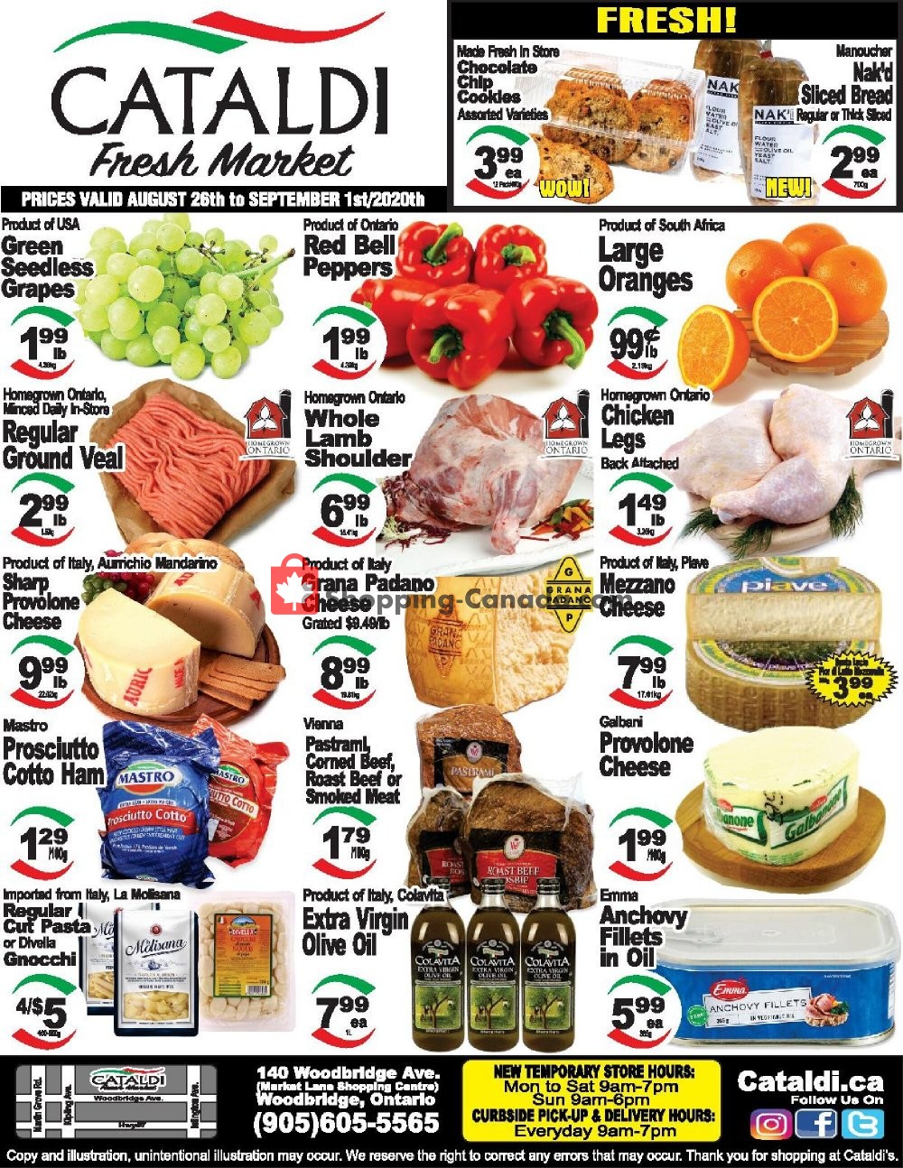 Cataldi Fresh Market Canada, flyer (Hot Deal) August 26 September