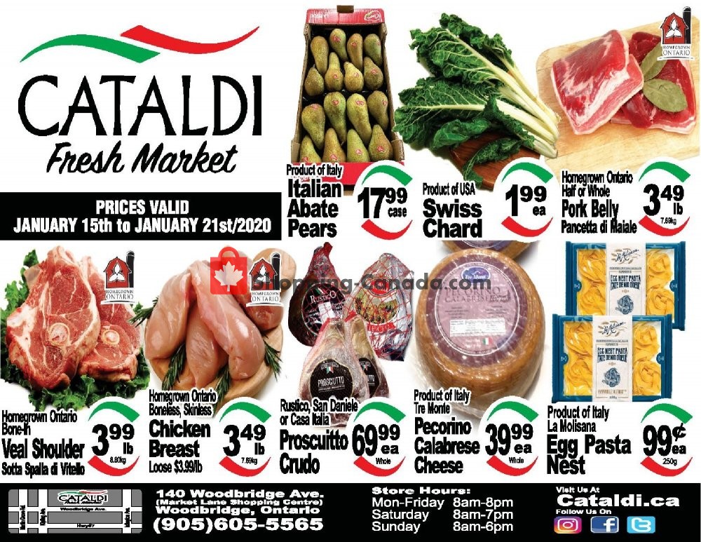 Cataldi Fresh Market Canada, flyer (Hot Deal) January 15 January