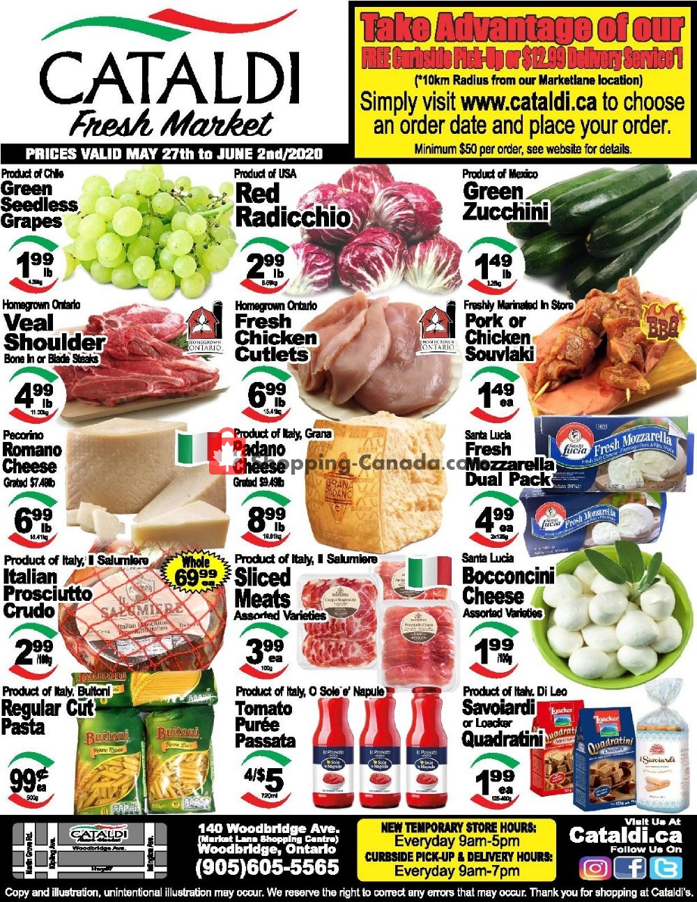 Cataldi Fresh Market flyer from Wednesday May 27, 2020 to Tuesday June 2, 2020 - page 1