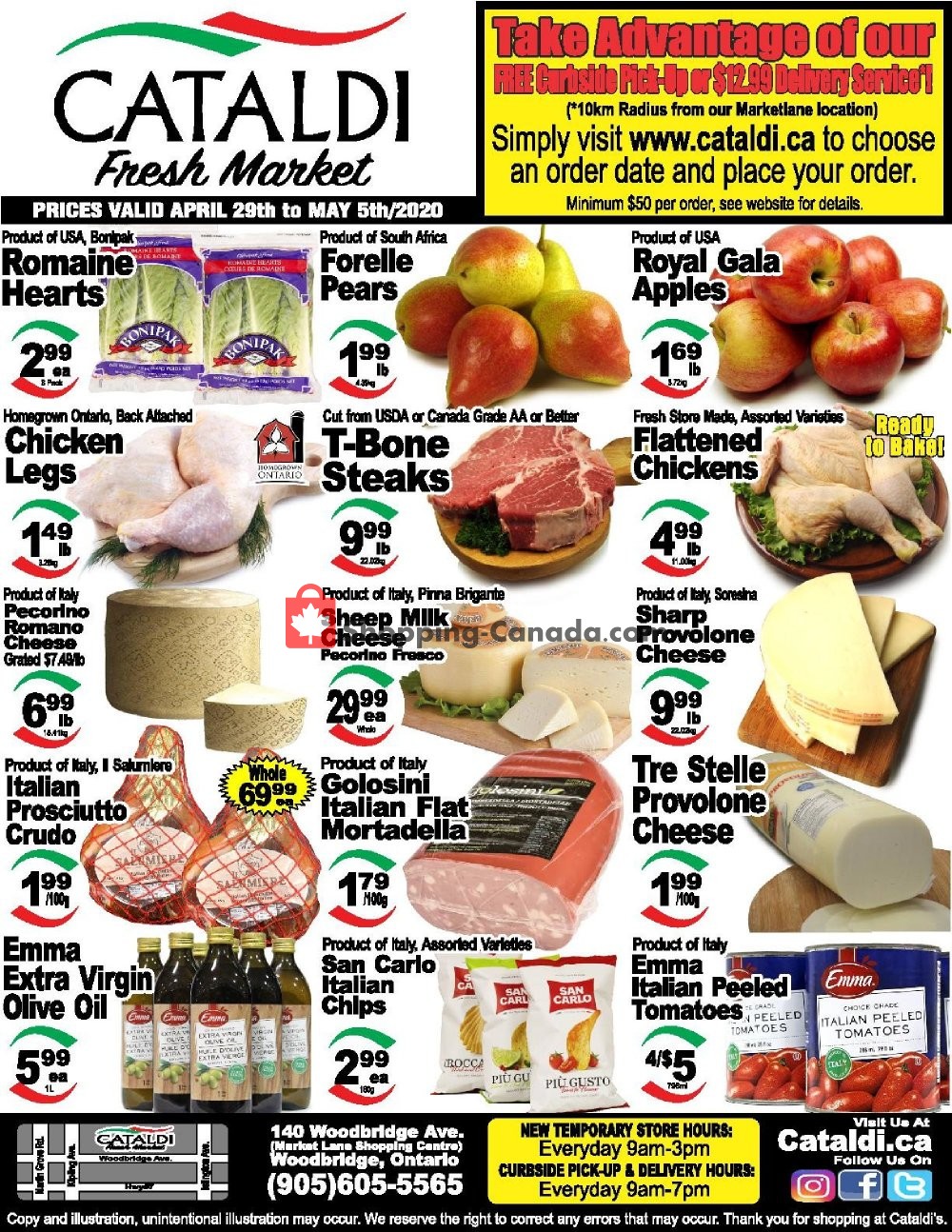 Cataldi Fresh Market flyer from Wednesday April 29, 2020 to Tuesday May 5, 2020 - page 1