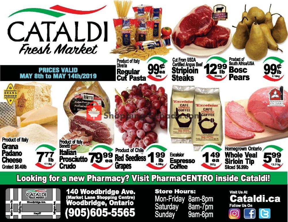 Cataldi Fresh Market flyer from Wednesday May 8, 2019 to Tuesday May 14, 2019 - page 1