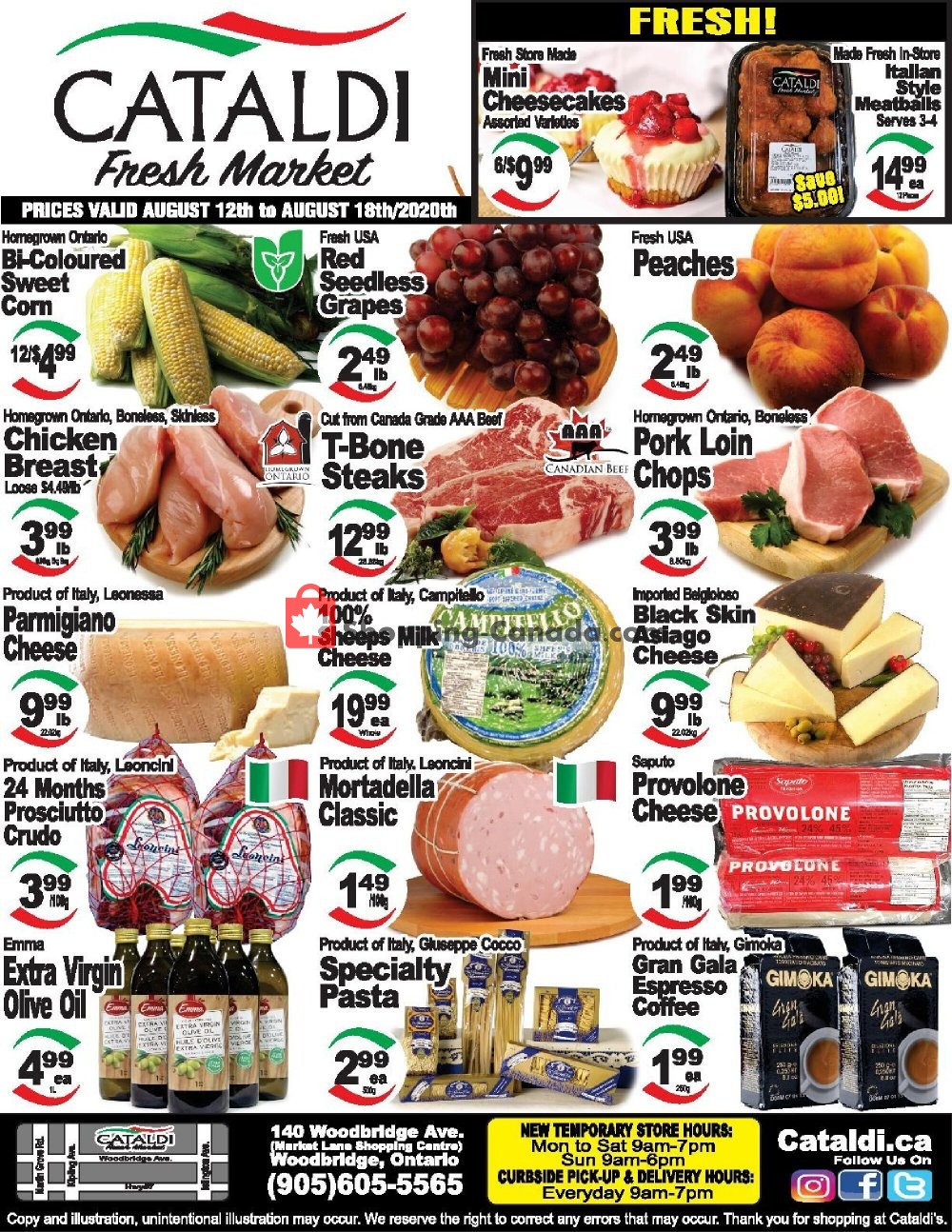 Cataldi Fresh Market Canada, flyer (Hot Offers) August 12 August