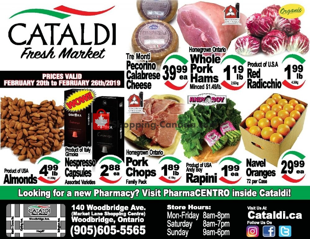 Cataldi Fresh Market flyer from Wednesday February 20, 2019 to Tuesday February 26, 2019 - page 1