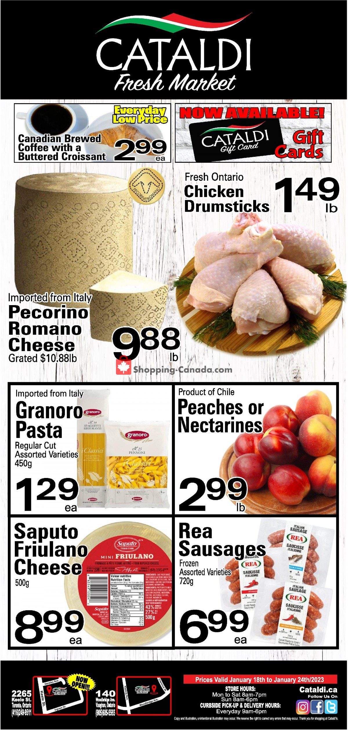Cataldi Fresh Market flyer from Wednesday January 18, 2023 to Tuesday January 24, 2023 - page 1