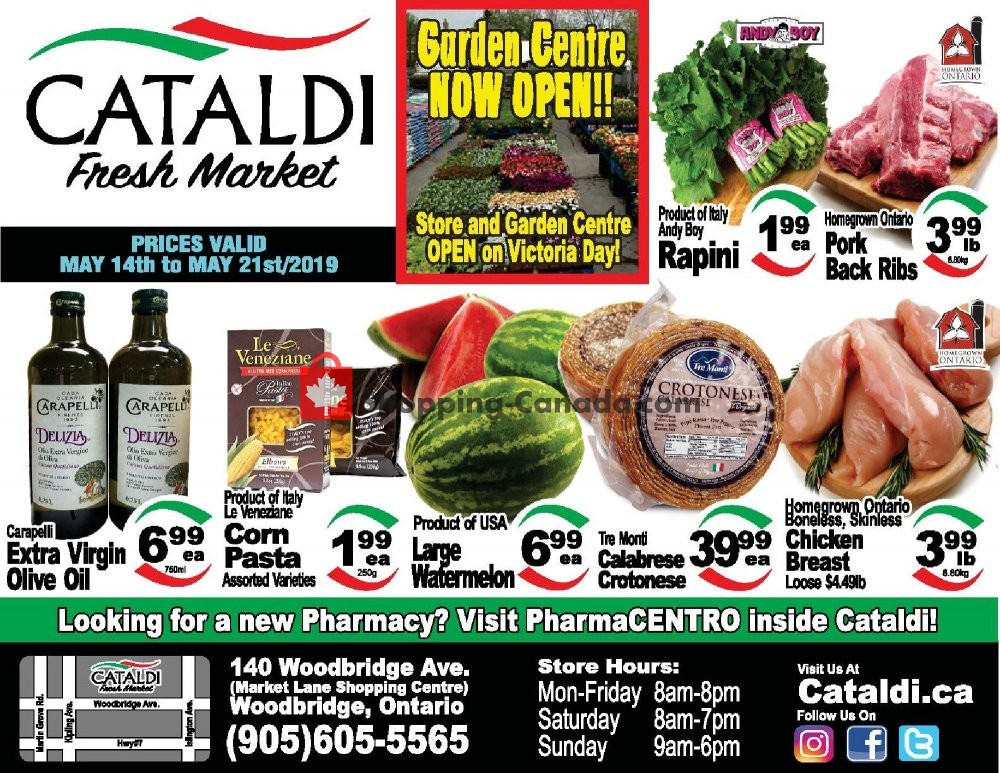 Cataldi Fresh Market flyer from Tuesday May 14, 2019 to Tuesday May 21, 2019 - page 1