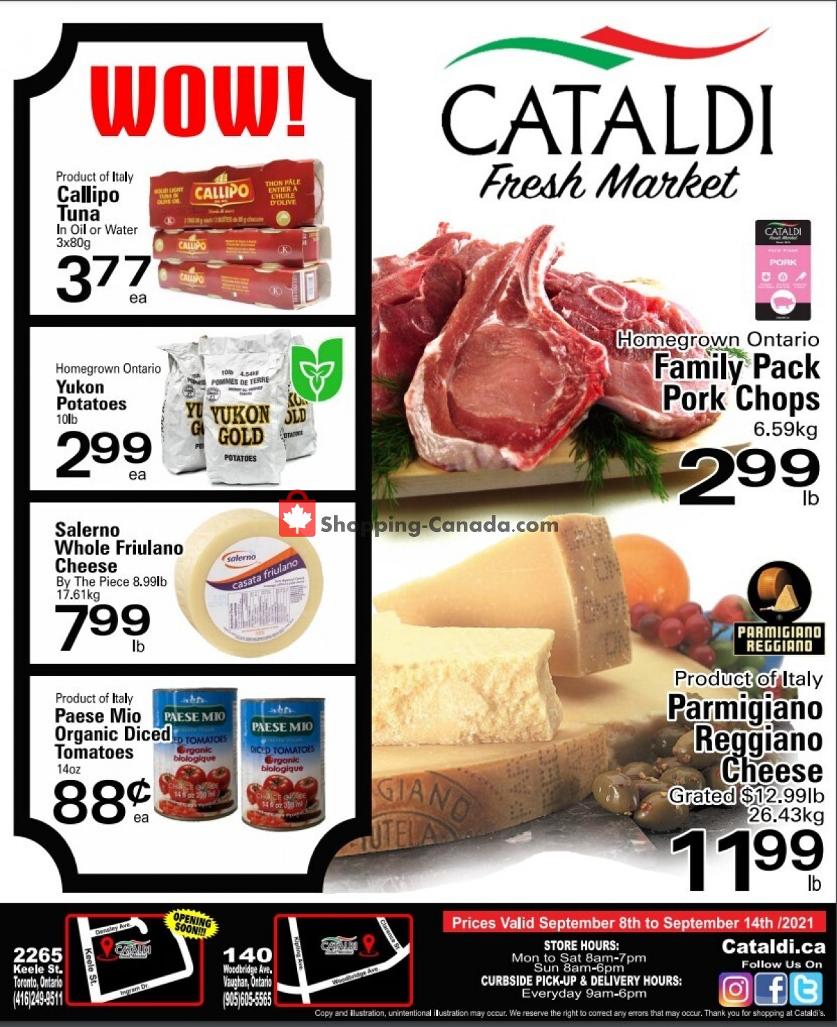 Cataldi Fresh Market flyer from Wednesday September 8, 2021 to Tuesday September 14, 2021 - page 1