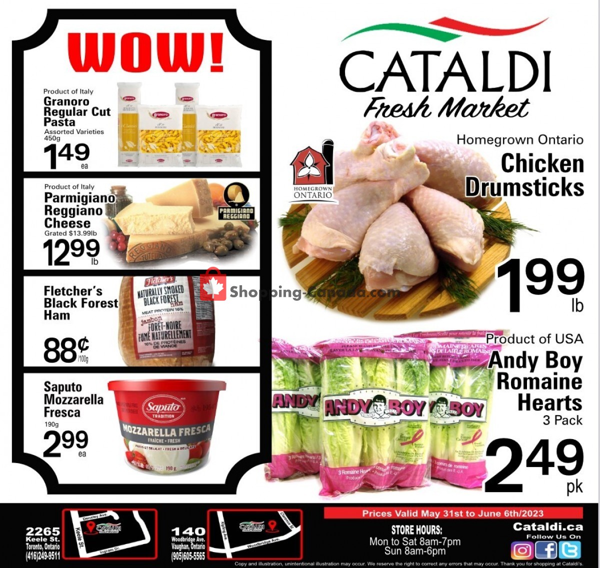 Cataldi Fresh Market Canada, flyer (Super Savings) May 31 June 6