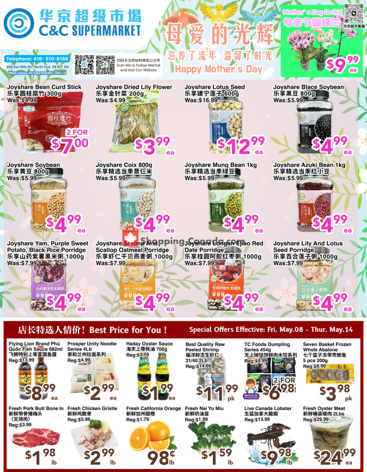 C&C Supermarket flyer from Friday May 8, 2026 to Thursday May 14, 2026 - page 1